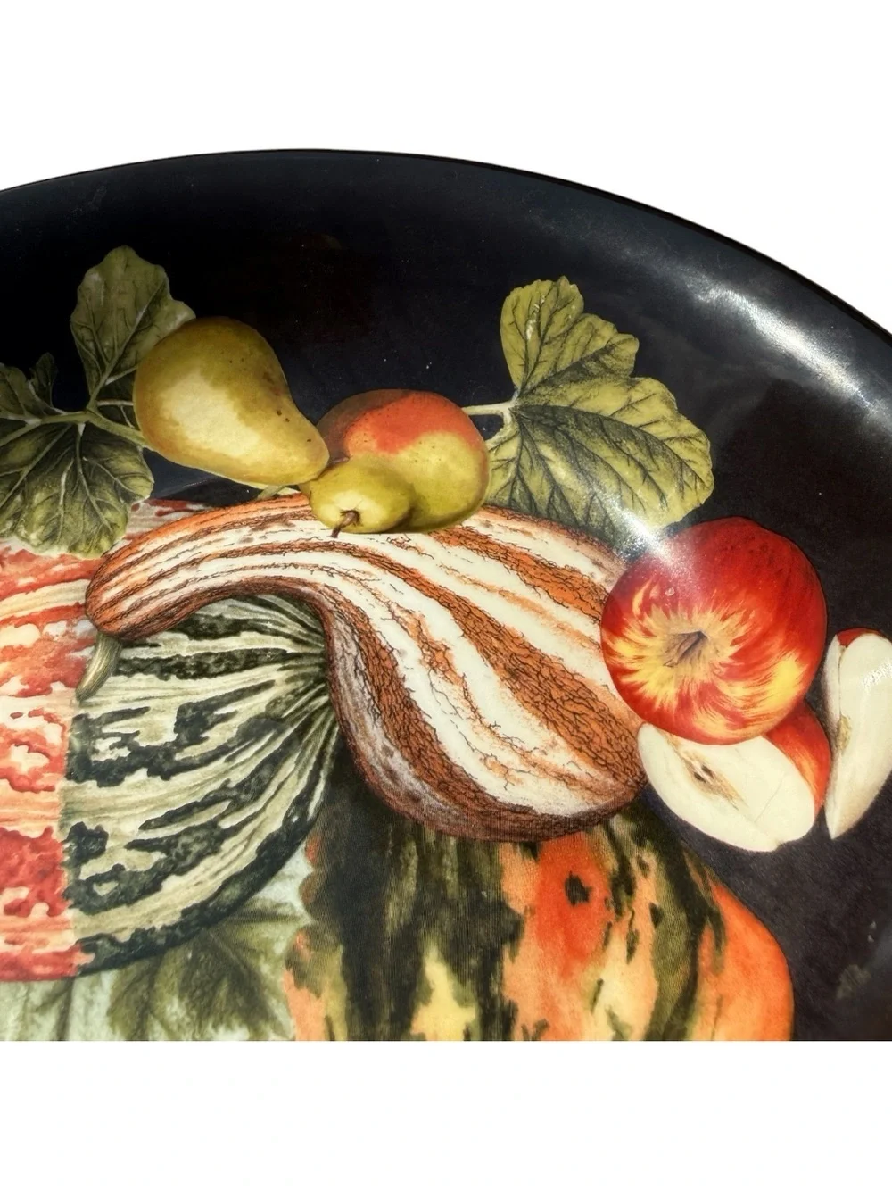Williams Sonoma Harvest Pumpkin Serving Bowl Retired Fall Thanksgiving Decor 9”